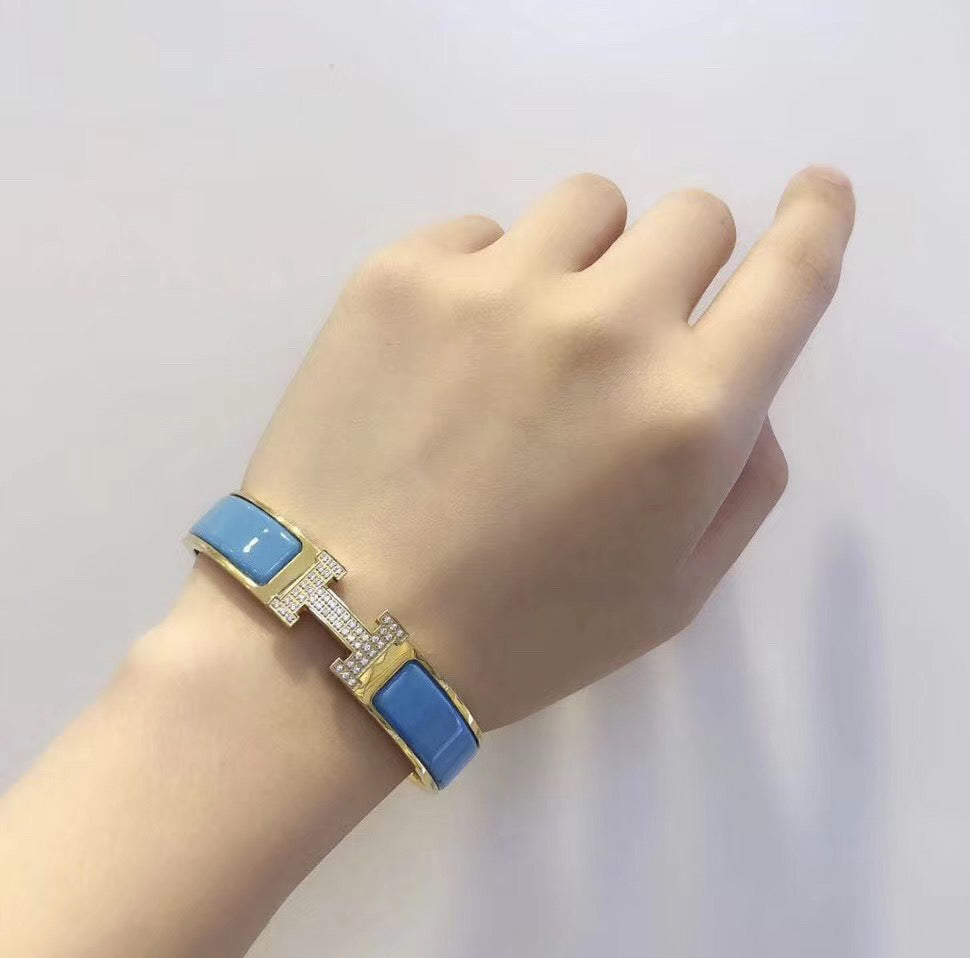 [Radiant Gem]¯H CLOUD BLUE BRACELET GOLD DIAMOND
