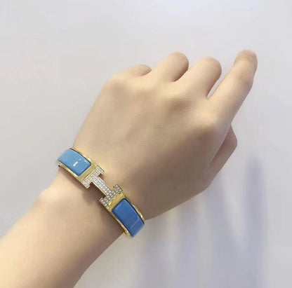 [Radiant Gem]¯H CLOUD BLUE BRACELET GOLD DIAMOND