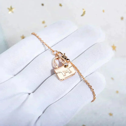 [Radiant Gem]¯AMULETTE PEDANT ROSE GOLD NECKLACE