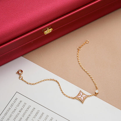 [Radiant Gem]¯STAR 1 DIAMOND PINK GOLD BRACELET