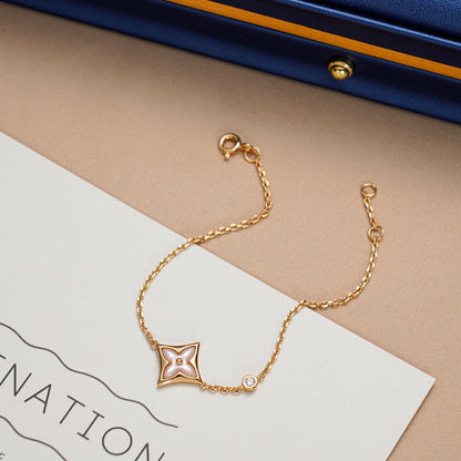 [Radiant Gem]¯STAR 1 DIAMOND PINK GOLD BRACELET