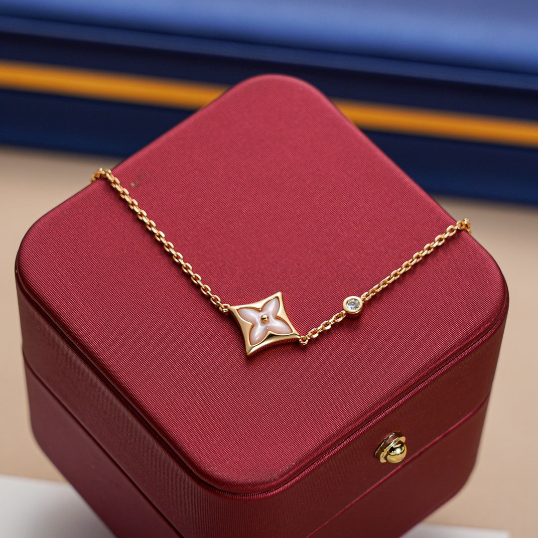 [Radiant Gem]¯STAR 1 DIAMOND PINK GOLD BRACELET
