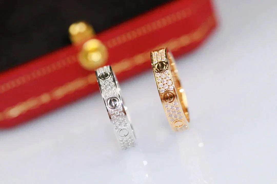 [Radiant Gem]¯LOVE RING 3.6MM DIAMOND PAVED