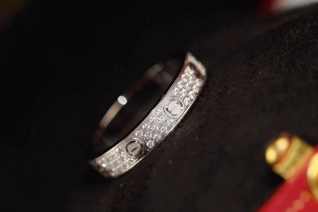[Radiant Gem]¯LOVE RING 3.6MM DIAMOND PAVED