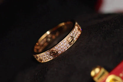 [Radiant Gem]¯LOVE RING 3.6MM DIAMOND PAVED