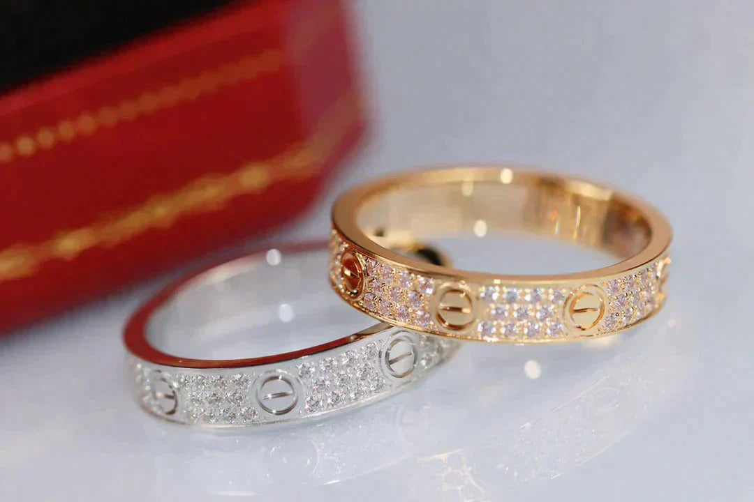 [Radiant Gem]¯LOVE RING 3.6MM DIAMOND PAVED