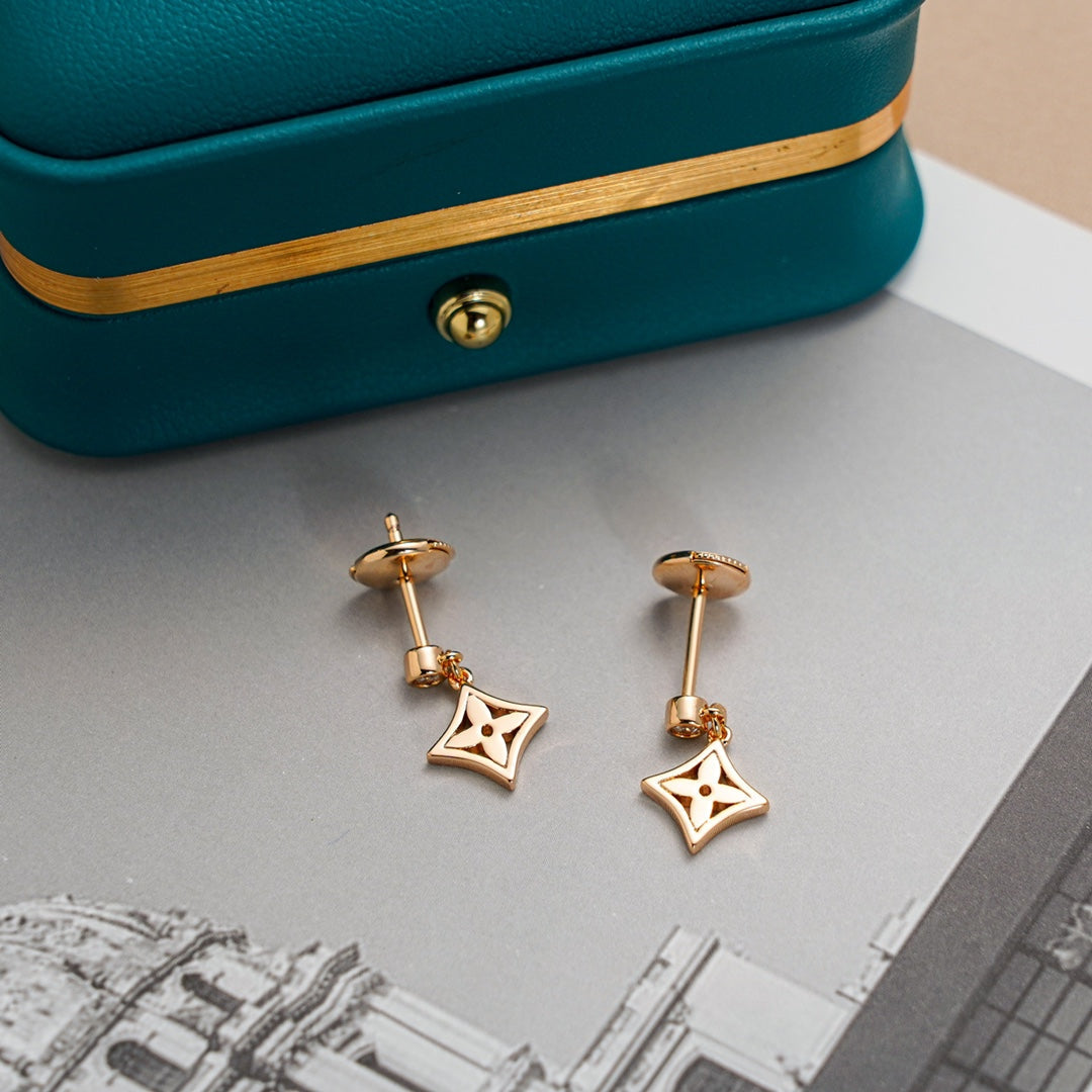 [Radiant Gem]¯STAR EARRINGS GOLD