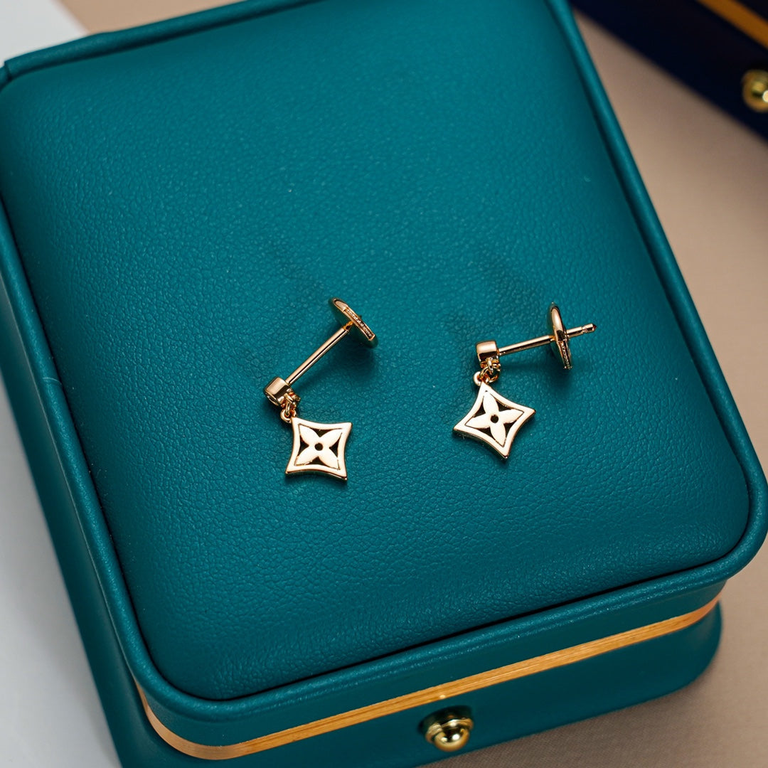 [Radiant Gem]¯STAR EARRINGS GOLD