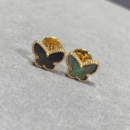 [Radiant Gem]¯BUTTERFLY DARK MOP  EARRINGS