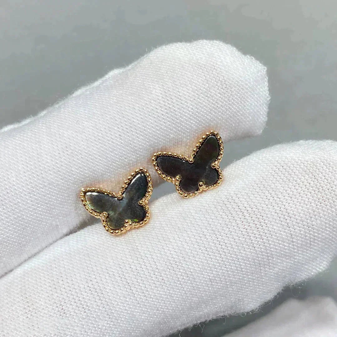 [Radiant Gem]¯BUTTERFLY DARK MOP  EARRINGS