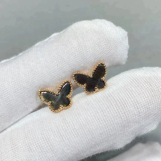 [Radiant Gem]¯BUTTERFLY DARK MOP  EARRINGS