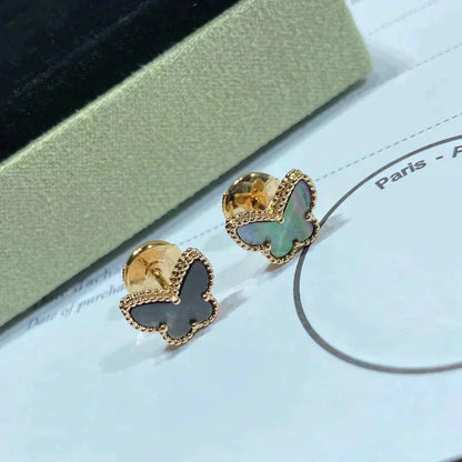 [Radiant Gem]¯BUTTERFLY DARK MOP  EARRINGS
