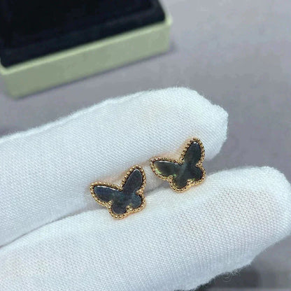[Radiant Gem]¯BUTTERFLY DARK MOP  EARRINGS