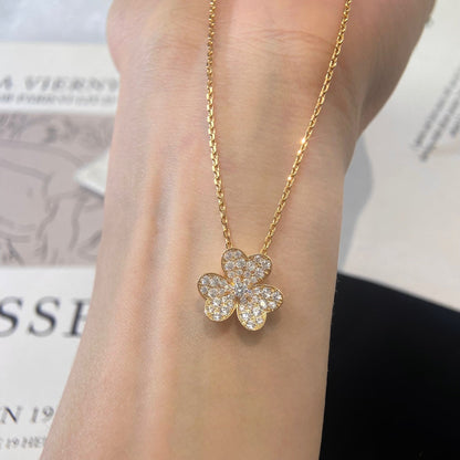 [Radiant Gem]¯FLOWER DIAMOND NECKLACE