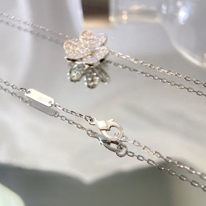 [Radiant Gem]¯FLOWER DIAMOND NECKLACE