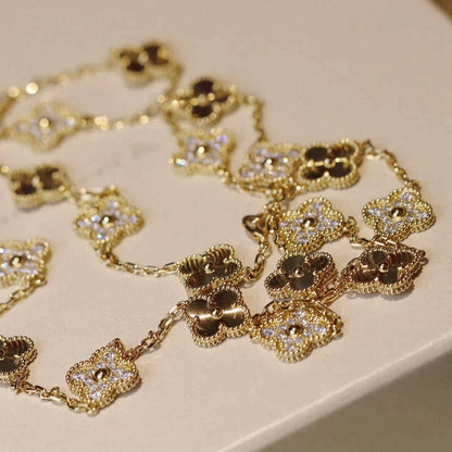[Radiant Gem]¯CLOVER 20 MOTIFS LASER DIAMOND NECKLACE