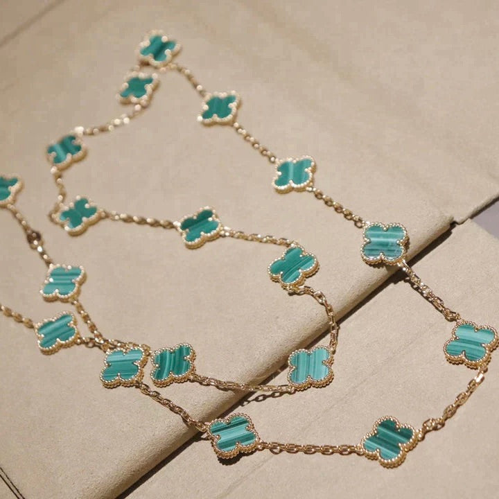 [Radiant Gem]¯CLOVER 20 MOTIFS MALACHITE GOLD