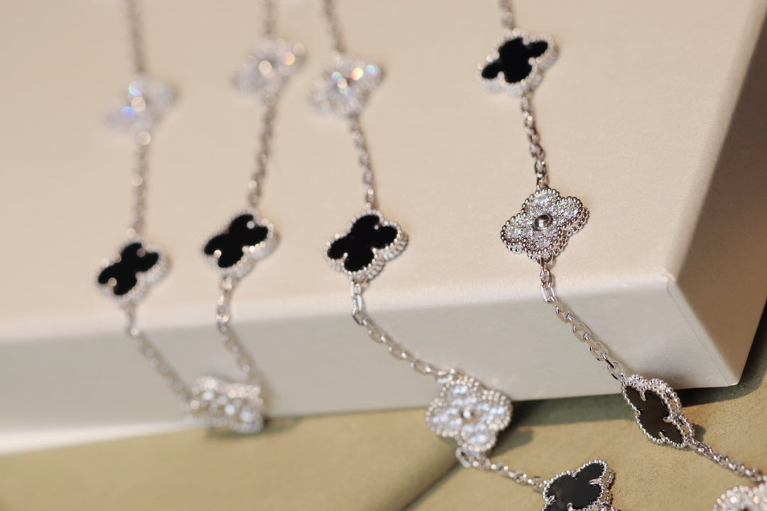 [Radiant Gem]¯CLOVER 20 MOTIFS ONYX DIAMOND SILVER