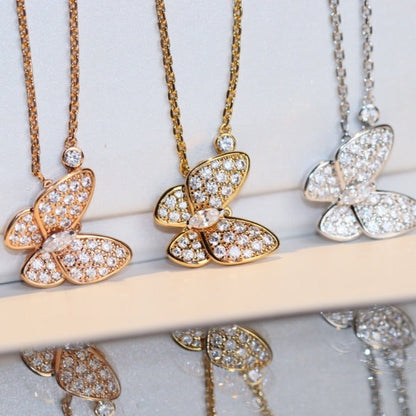 [Radiant Gem]¯BUTTERFLY DIAMOND NECKLACE