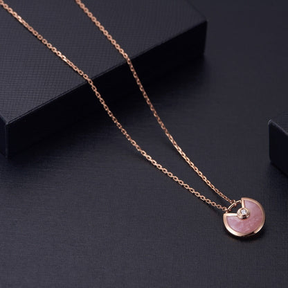 [Radiant Gem]¯AMULETTE ROSE GOLD PINK MOP NECKLACE