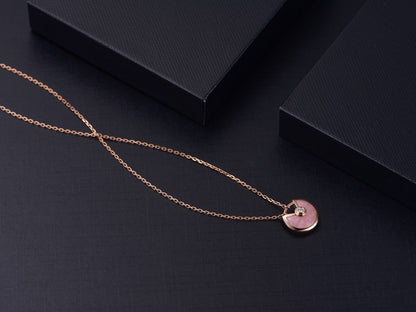 [Radiant Gem]¯AMULETTE ROSE GOLD PINK MOP NECKLACE