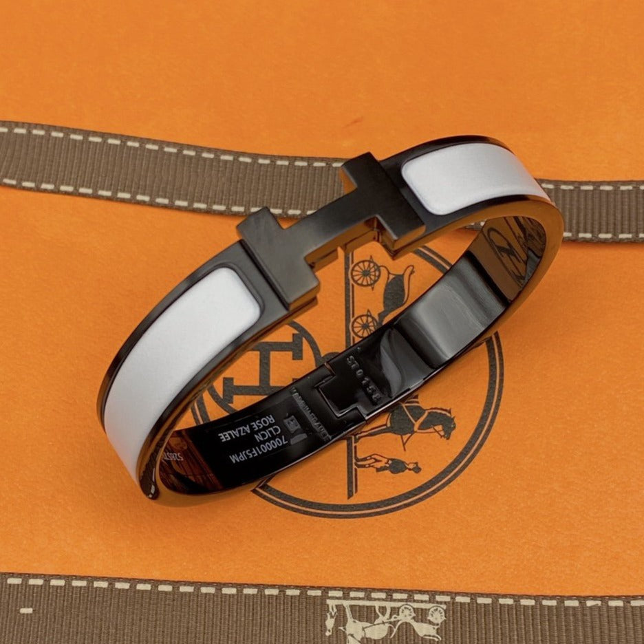 [Radiant Gem]¯H BRACELET 12MM BLACK WHITE CERAMIC
