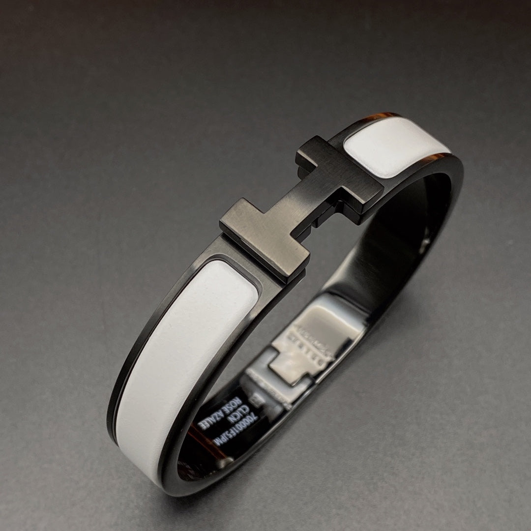 [Radiant Gem]¯H BRACELET 12MM BLACK WHITE CERAMIC