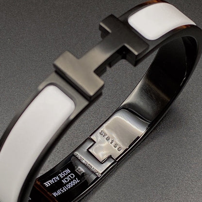 [Radiant Gem]¯H BRACELET 12MM BLACK WHITE CERAMIC