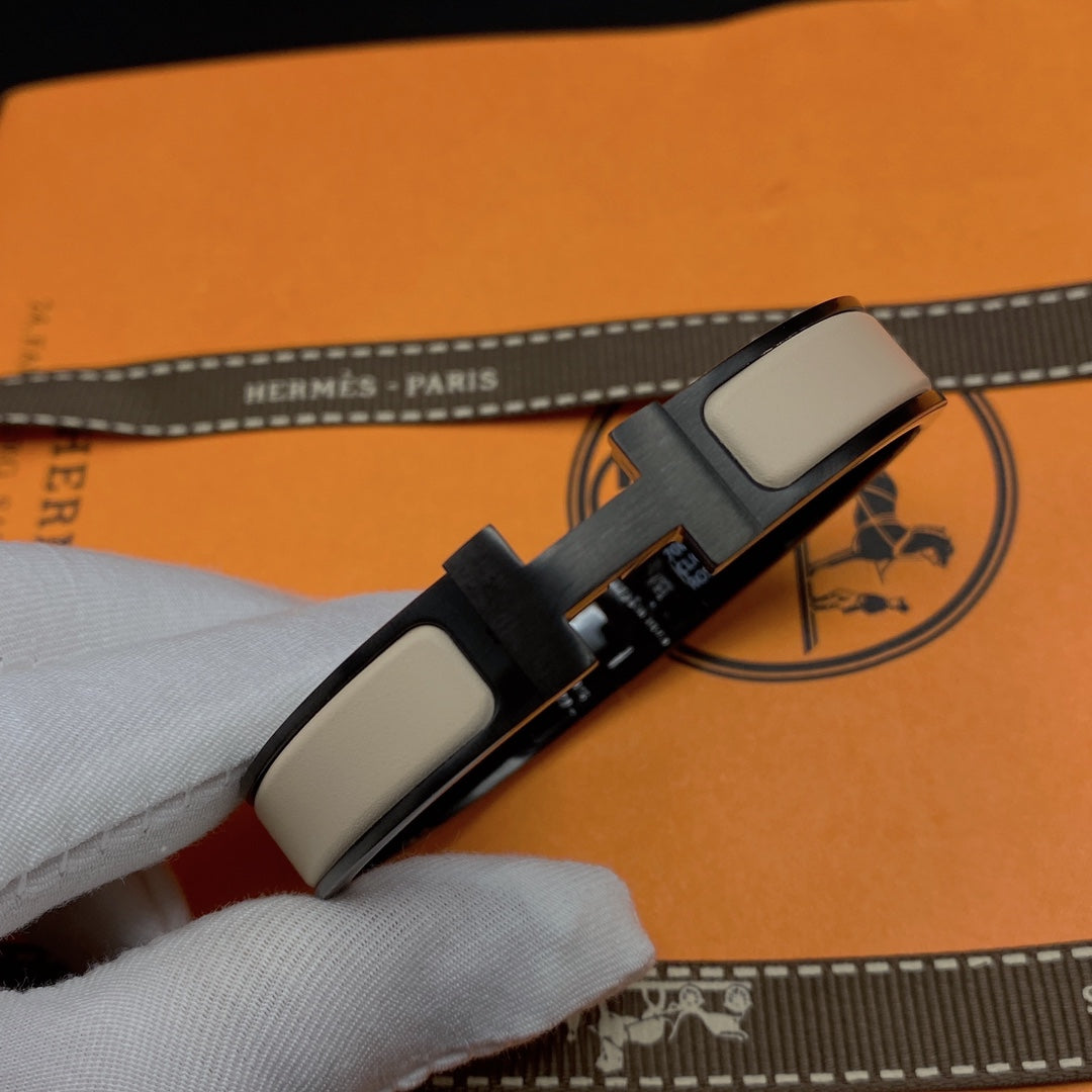 [Radiant Gem]¯H BRACELET 12MM BLACK BEIGE CERAMIC