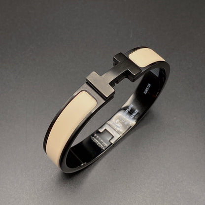 [Radiant Gem]¯H BRACELET 12MM BLACK BEIGE CERAMIC