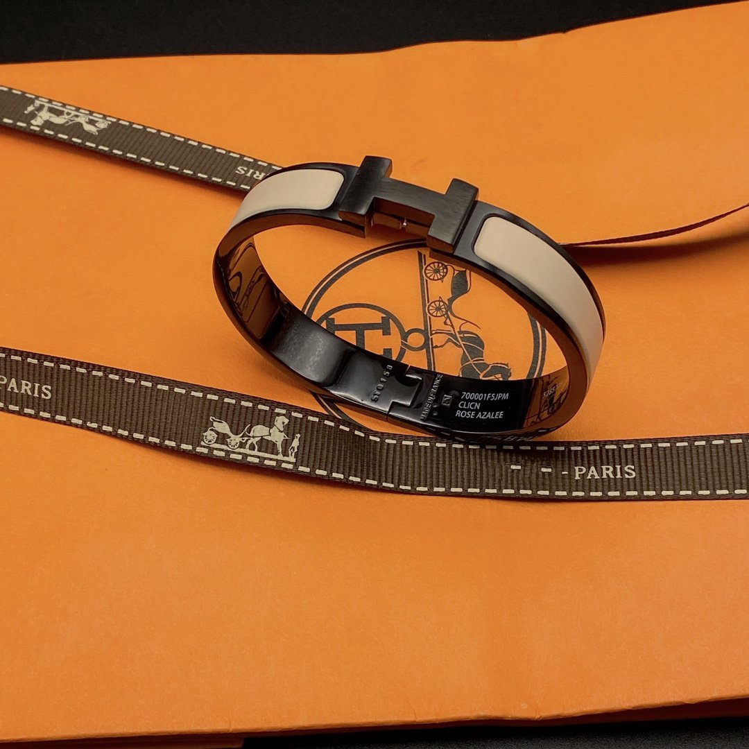 [Radiant Gem]¯H BRACELET 12MM BLACK BEIGE CERAMIC
