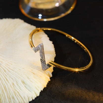[Radiant Gem]¯VOLTE UPSITE DOWN GOLD DIAMOND BRACELET