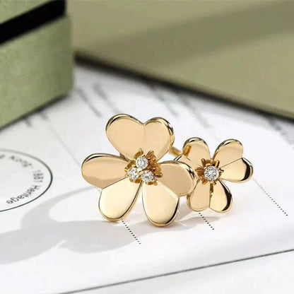 [Radiant Gem]¯CLOVER COMOS GOLD DIAMOND RING