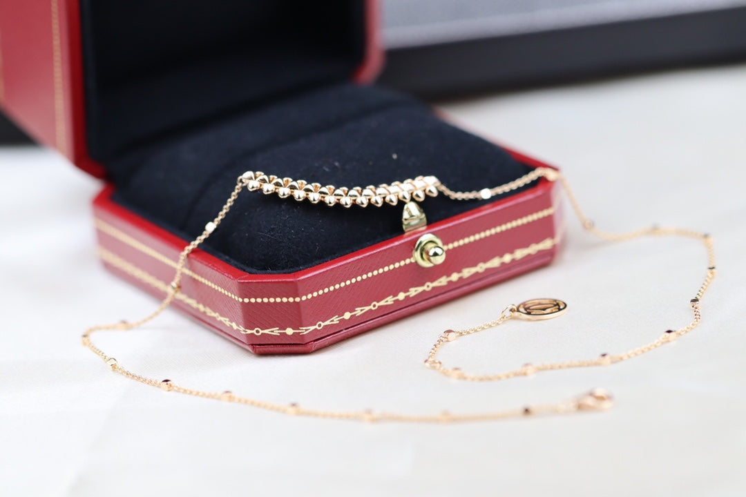 [Radiant Gem]¯CLASH PINK GOLD NECKLACE