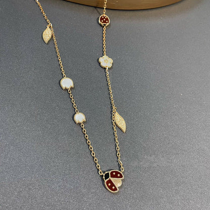 [Radiant Gem]¯LUCKY SPRING 15 MOTIFS GOLD NECKLACE