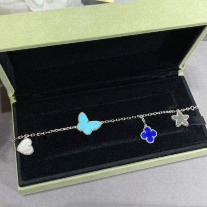 [Radiant Gem]¯LUCKY SPRING SILVER BRACELET 4 MOTIF