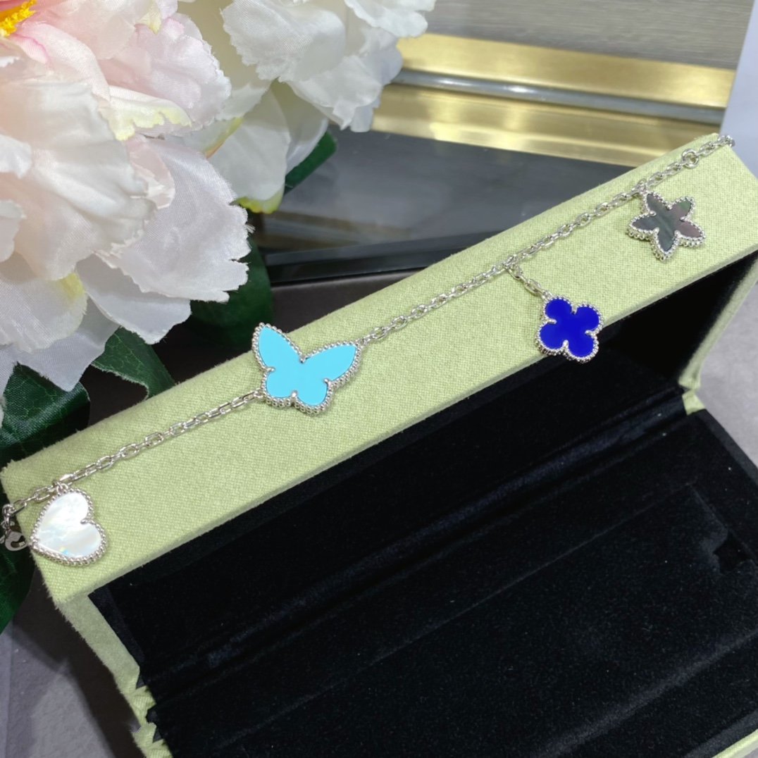 [Radiant Gem]¯LUCKY SPRING SILVER BRACELET 4 MOTIF