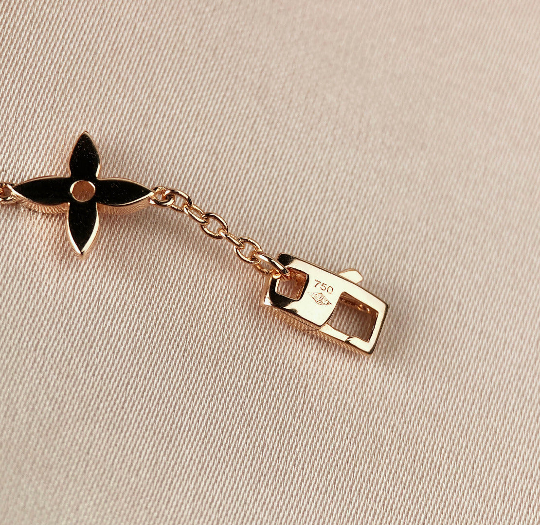 [Radiant Gem]¯STAR AND SUN 7 MOTIFS GOLD BRACELET