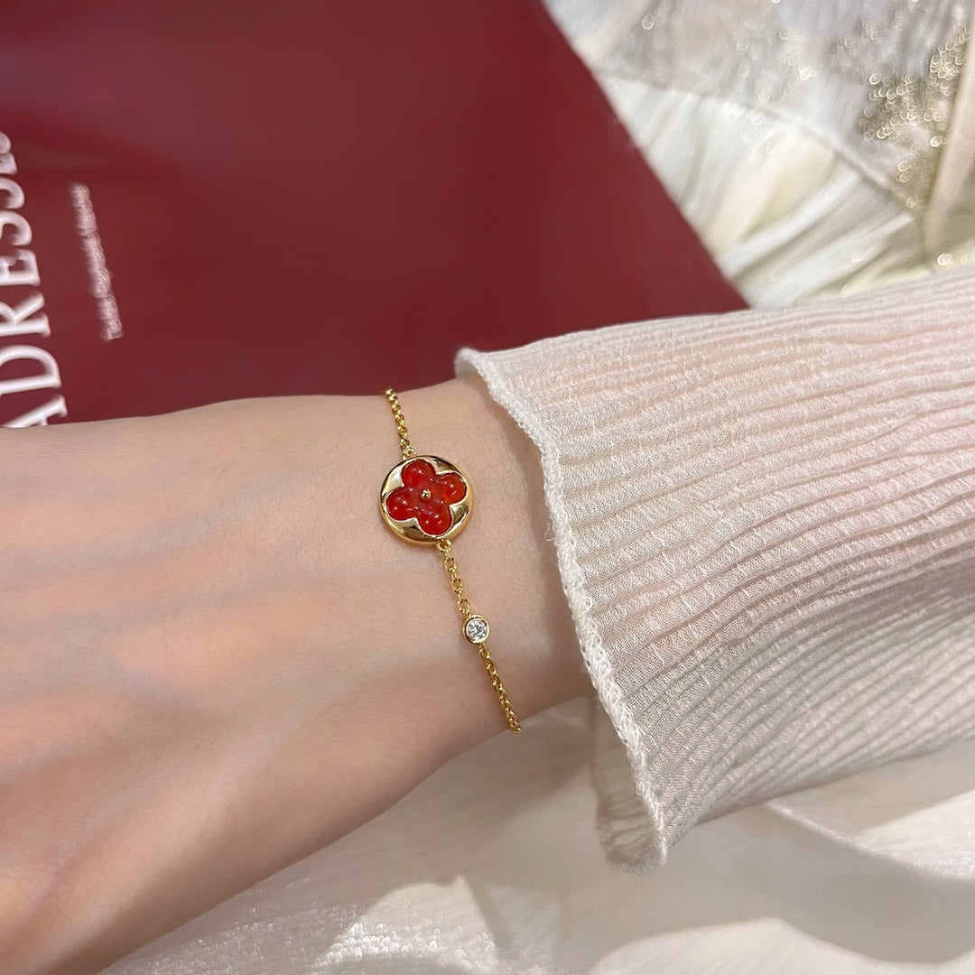 [Radiant Gem]¯SUN PEDANT CARNELIAN BRACELET