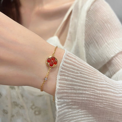 [Radiant Gem]¯SUN PEDANT CARNELIAN BRACELET