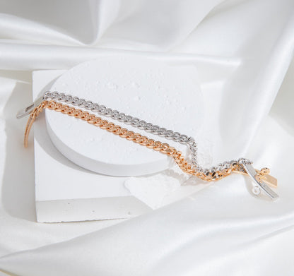 [Radiant Gem]¯KELLY CHAIN SILVER DIAMOND BRACELET