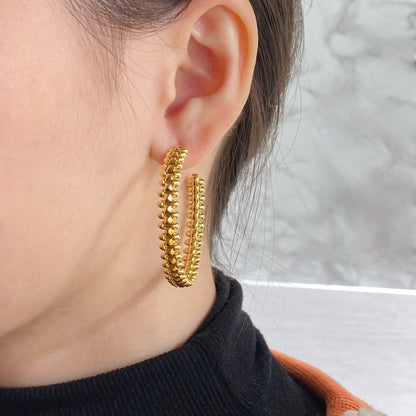 [Radiant Gem]¯CLASH HOOP EARRINGS
