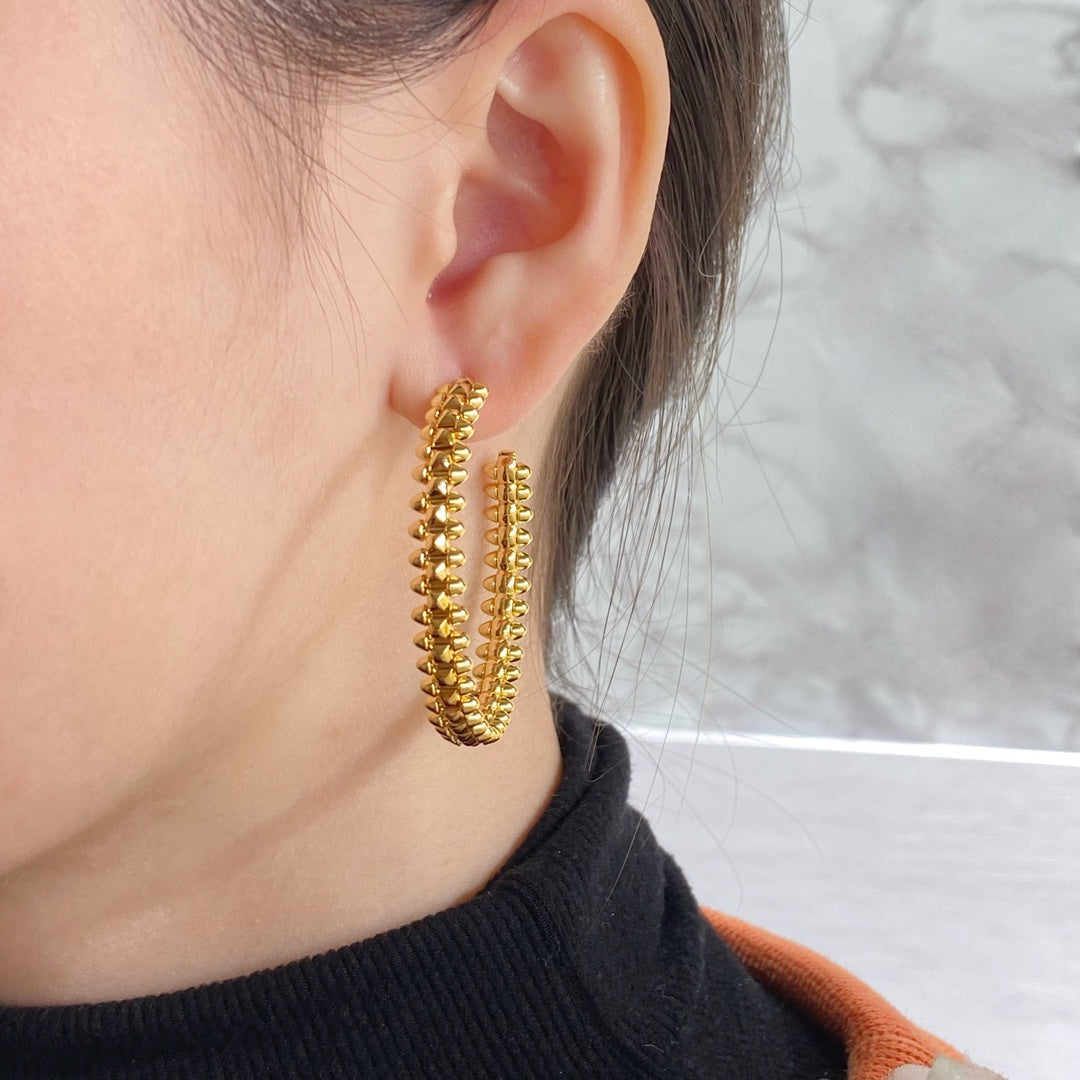 [Radiant Gem]¯CLASH LARGE HOOP EARRINGS