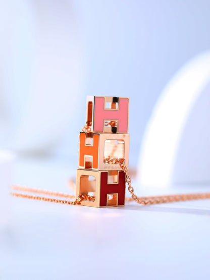 [Radiant Gem]¯H CAGE PINK GOLD NECKLACE