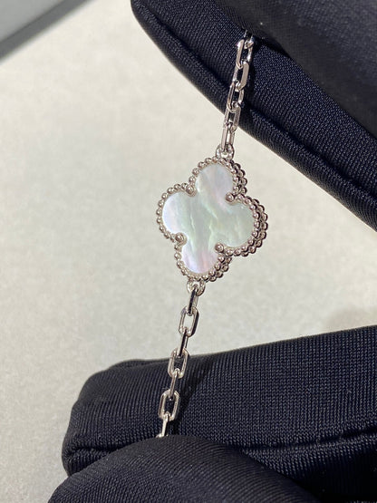 [Radiant Gem]New CLOVER WHITE PEARL MOP 5 MOTIF BRACELET COLLECTION