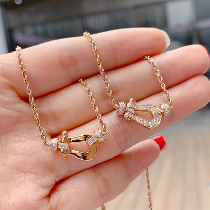 [Radiant Gem]¯FORCE 10 PINK GOLD DIAMOND NECKLACE