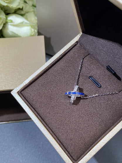 [Radiant Gem]¯LIENS DIAMOND SILVER NECKLACE