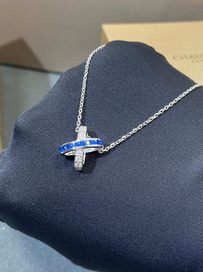 [Radiant Gem]¯LIENS DIAMOND SILVER NECKLACE