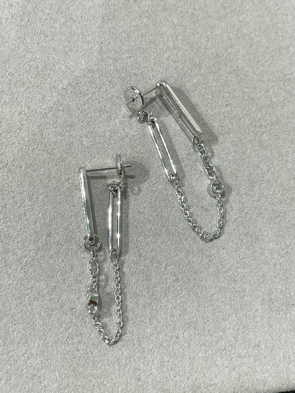 [Radiant Gem]¯CHAINE CHAOS DIAMOND DROP EARRINGS