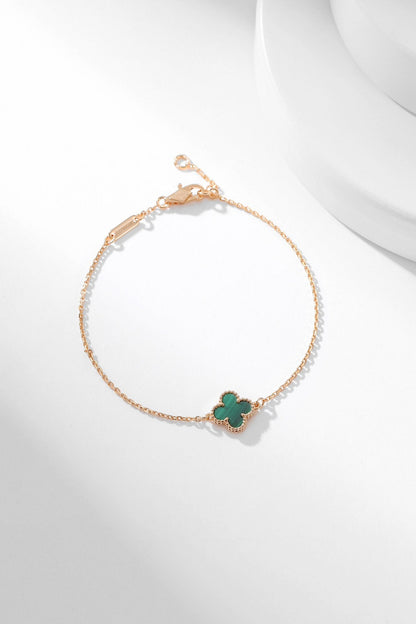 [Radiant Gem]¯CLOVER BRACELET MALACHITE 1 MOTIF